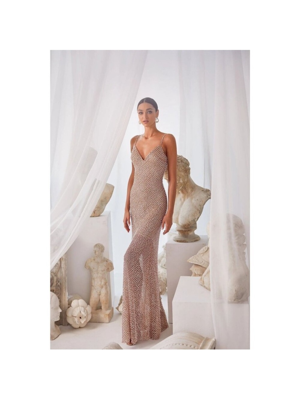 Beaded Nude Evening Dress Else Alamour the Label (project)